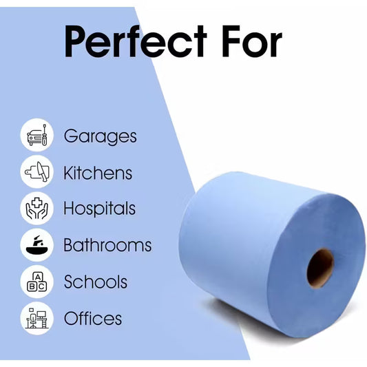 Efforias Centrefeed Blue Rolls – 6 Pack, 2-Ply, 100m